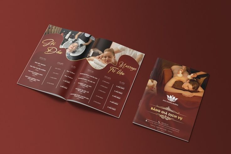 Các mẫu in catalogue spa ấn tượng thiết kế nhẹ nhàng, thu hút khách hàng